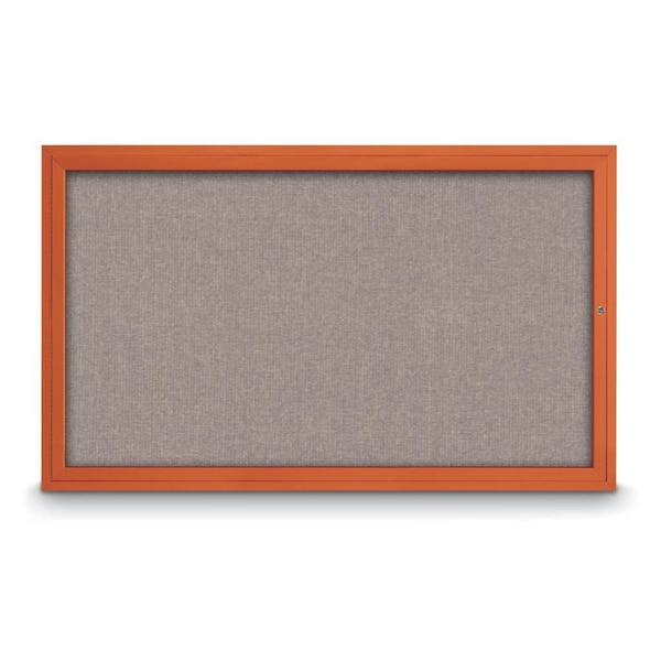 Hinge-less Radius Corkboard, 18"x24", Satin Alum Frame/Burgundy